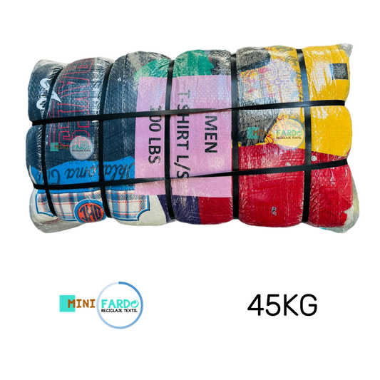 Fardo poleras Hombre manga corta Premium 45kg