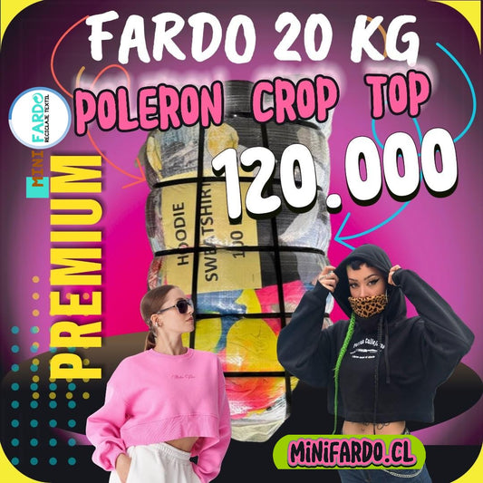 Fardo Polerones Crop Top 20KG