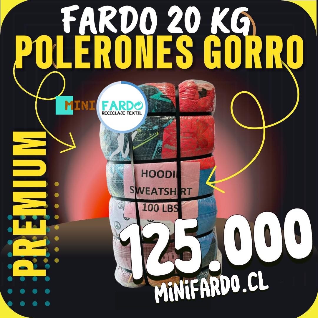 Fardo Polerones con Gorro 20KG