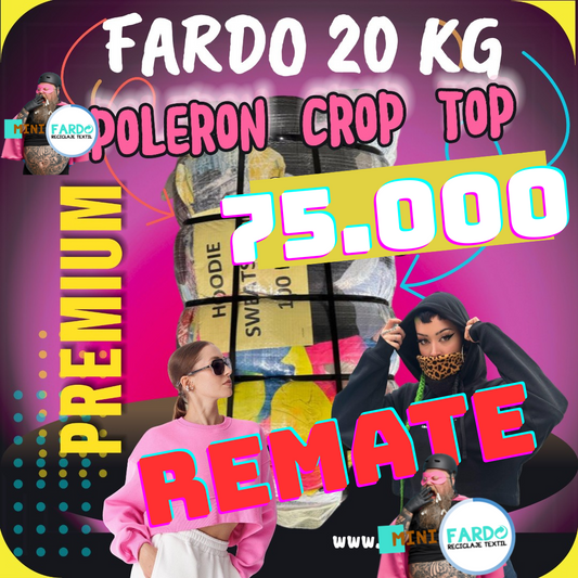 REMATE Fardo Polerones Crop Top 20KG