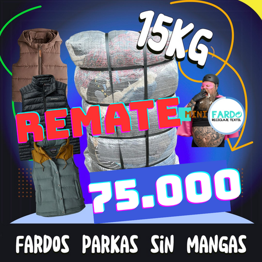 REMATE Fardo 15 kg Parka Sin Mangas Premium